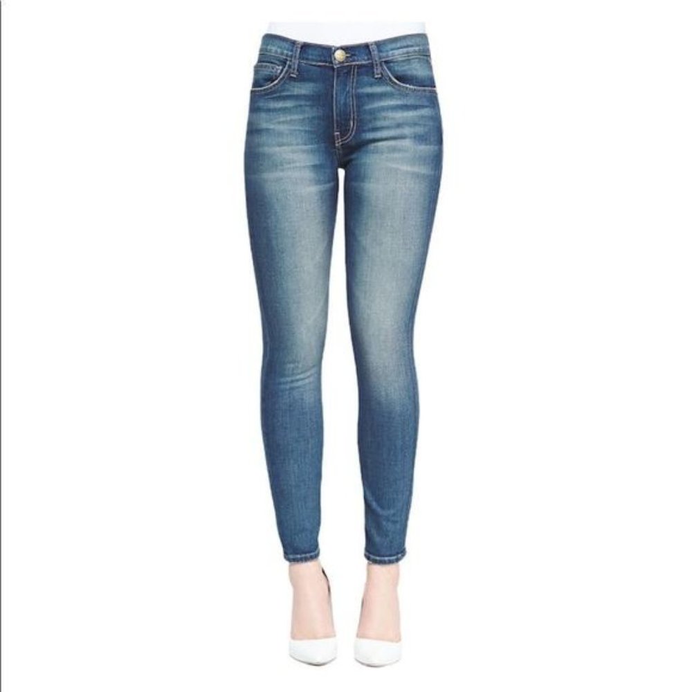 Current Elliot High Waist Ankle Skinny Jeans